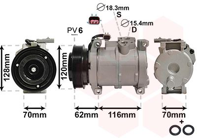 VAN WEZEL Kompressor,kliimaseade 0700K109